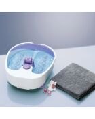 Bain de pieds massant gris - 30x12x38 cm