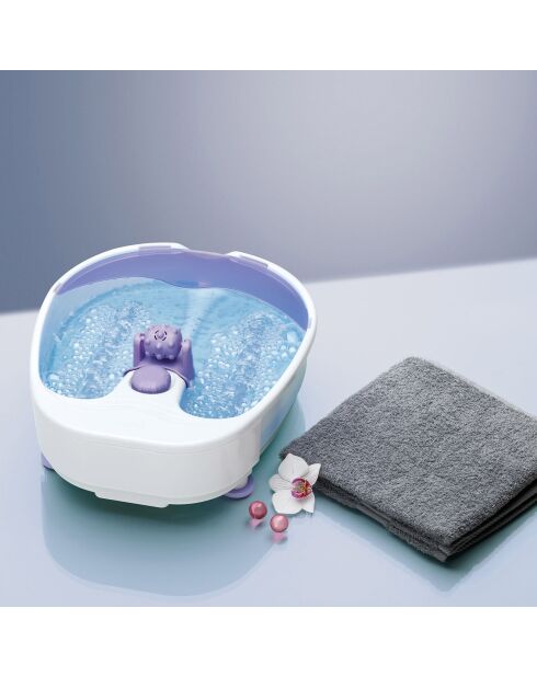 Bain de pieds massant gris - 30x12x38 cm