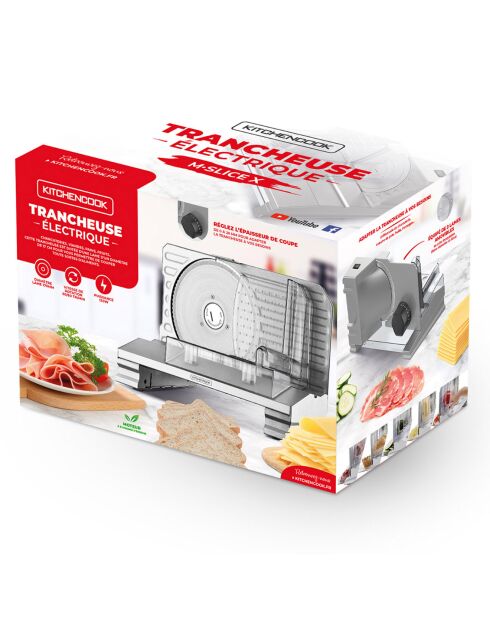 Affettatrice in acciaio inox - 34,5x25,3x31 cm