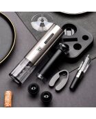 Coffret Tire Bouchon Electrique  noir/inox - 12x12x20.3 cm