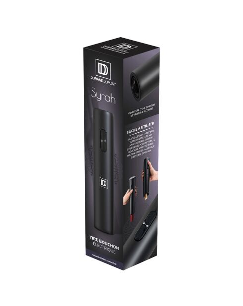 Tire Bouchon Electrique noir - 4.8x5x23.1 cm