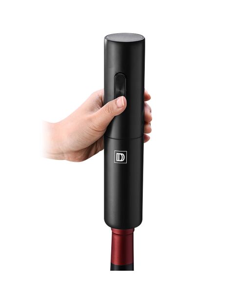 Schwarzer elektrischer Korkenzieher - 4,8 x 5 x 23,1 cm