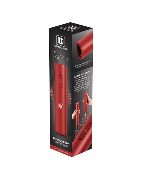 Tire Bouchon Electrique rouge  - 4.8x5x23.1 cm