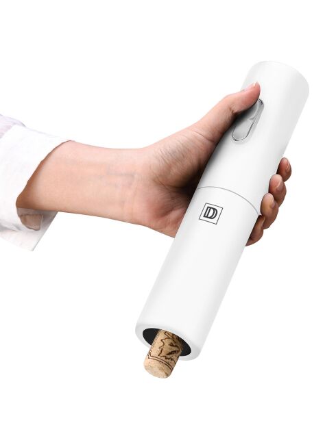 Weißer elektrischer Korkenzieher - 4,8 x 5 x 23,1 cm