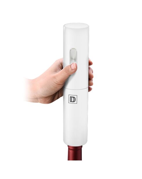 Weißer elektrischer Korkenzieher - 4,8 x 5 x 23,1 cm