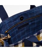 Petit Sac Cabas nomade en Coton Carla jaune - 33x24x12 cm