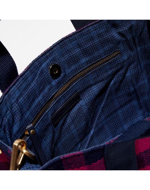 Petit Sac Cabas 100% Laine Maud fuchsia - 33x24x12 cm