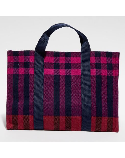 Sac Shopping 100% Laine Maud fuchsia - 30x42x20 cm