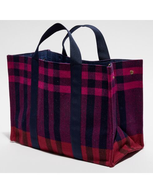 Sac Shopping 100% Laine Maud fuchsia - 30x42x20 cm