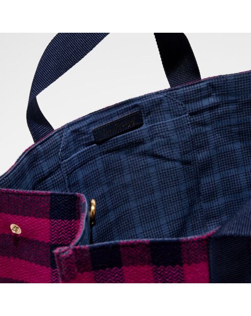 Sac Shopping 100% Laine Maud fuchsia - 30x42x20 cm