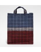 Sac Cabas 100% Laine Idyle Opaline jean - 36x30x14 cm