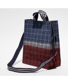 Sac Cabas 100% Laine Idyle Opaline jean - 36x30x14 cm