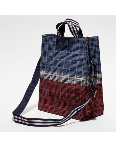 Sac Cabas 100% Laine Idyle Opaline jean - 36x30x14 cm