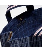 Sac Cabas 100% Laine Idyle Opaline jean - 36x30x14 cm