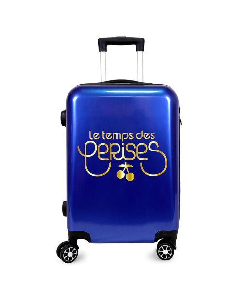 Valise Cabine extensible 4 roues doubles Yna 55 cm bleu marine