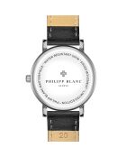 Basel zwart horloge van gemengd leer