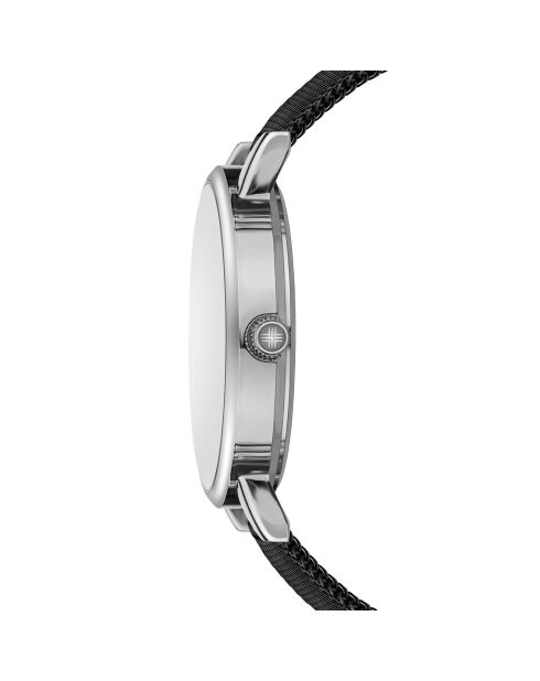 Montre Mixte en Acier Vernier noire