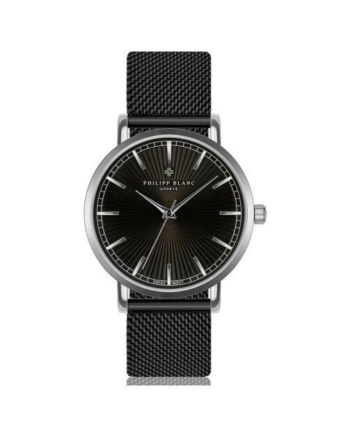 Montre Mixte en Acier Vernier noire