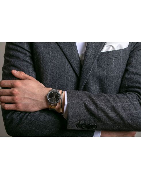 Montre Mixte en Acier Vernier argentée