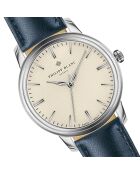 Montre Mixte en Cuir Zurich bleue