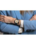 Montre Mixte en Cuir Zurich bleue