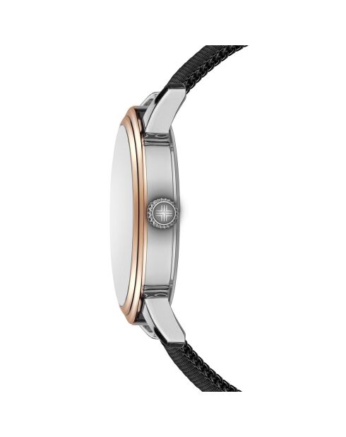 Montre Mixte en Acier Zurich noire