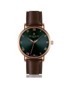 Bern bruin horloge van gemengd leer