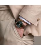 Bern bruin horloge van gemengd leer