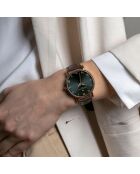 Bern bruin horloge van gemengd leer