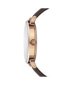 Bern bruin horloge van gemengd leer