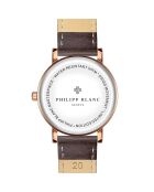 Bern bruin horloge van gemengd leer