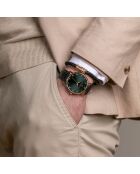 Montre Mixte en Cuir Bern noire