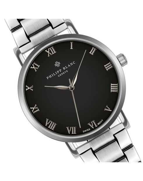 Zilverkleurig Bern horloge van gemengd staal