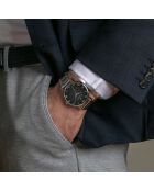 Zilverkleurig Bern horloge van gemengd staal