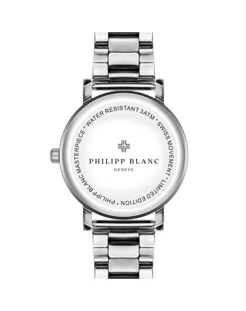 Zilverkleurig Bern horloge van gemengd staal