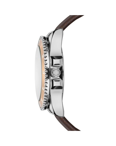 Montre Homme en Cuir Avenches marron