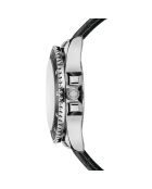 Montre Homme en Cuir Avenches noire