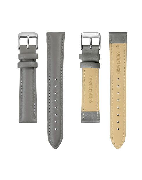 Montre Homme en Cuir Avenches grise