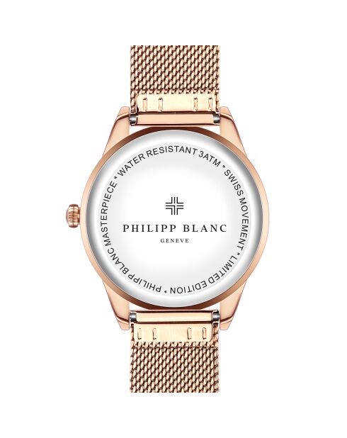 Montre Femme en Acier Montreux rose doré