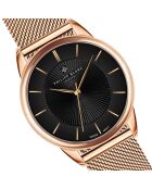 Montre Femme en Acier Montreux rose doré