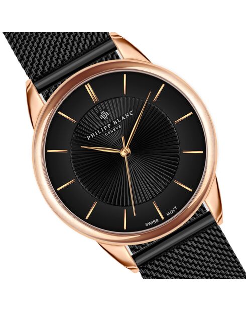 Montre Femme en Acier Montreux noire