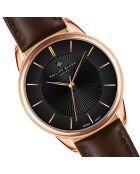 Montreux Damenuhr aus braunem Leder