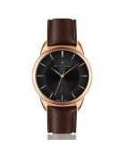 Montreux Damenuhr aus braunem Leder