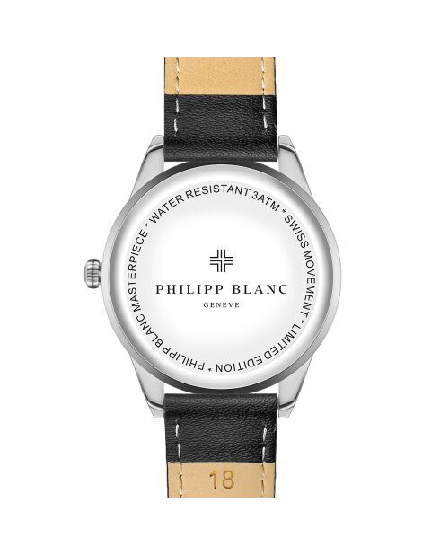 Montre Femme en Cuir Silver Montreux noire