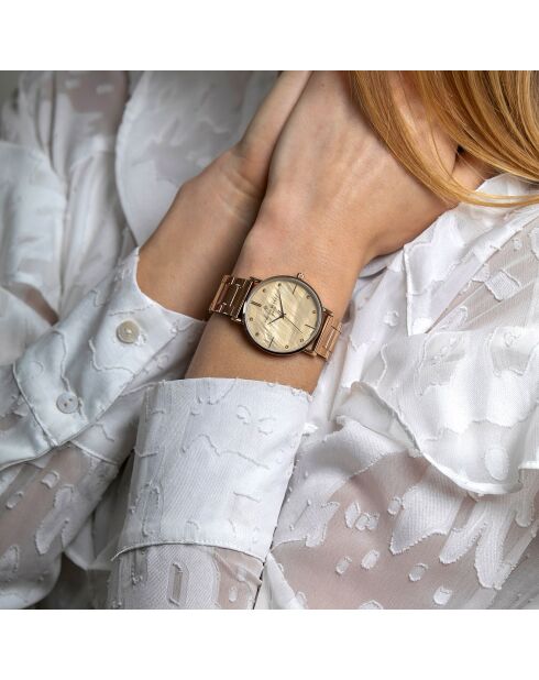 Lucerne Roségold Edelstahluhr für Damen