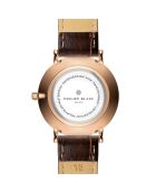 Montre Femme en Cuir Lausanne marron