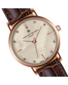 Montre Femme en Cuir Lausanne marron