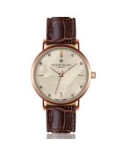 Montre Femme en Cuir Lausanne marron