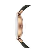 Montre Femme en Cuir Lausanne noire