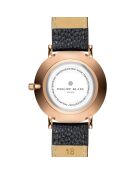 Montre Femme en Cuir Lausanne noire